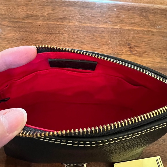 Dooney & Bourke Black Pebble Leather Cosmetic Bag - NWT - Picture 4 of 8